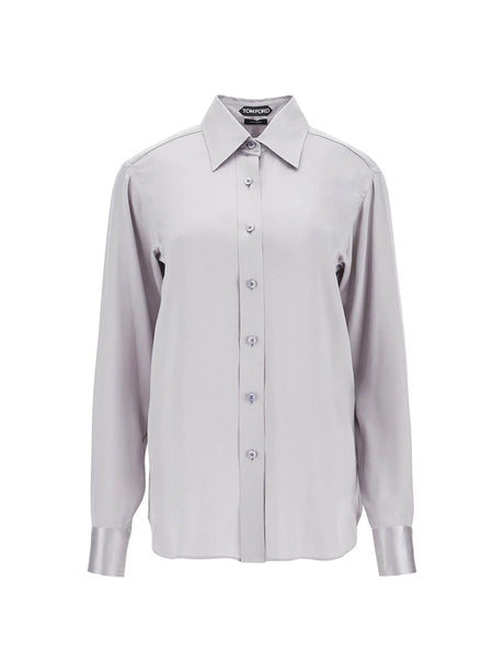 TOM FORD-Fluid Charmeuse Silk Shirt -JOHN JULIA.