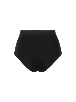 High-waisted Underwear Briefs With Logo Band