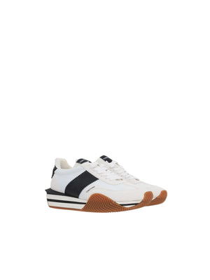 James Leather Suede Sneakers-TOM FORD-JOHN JULIA