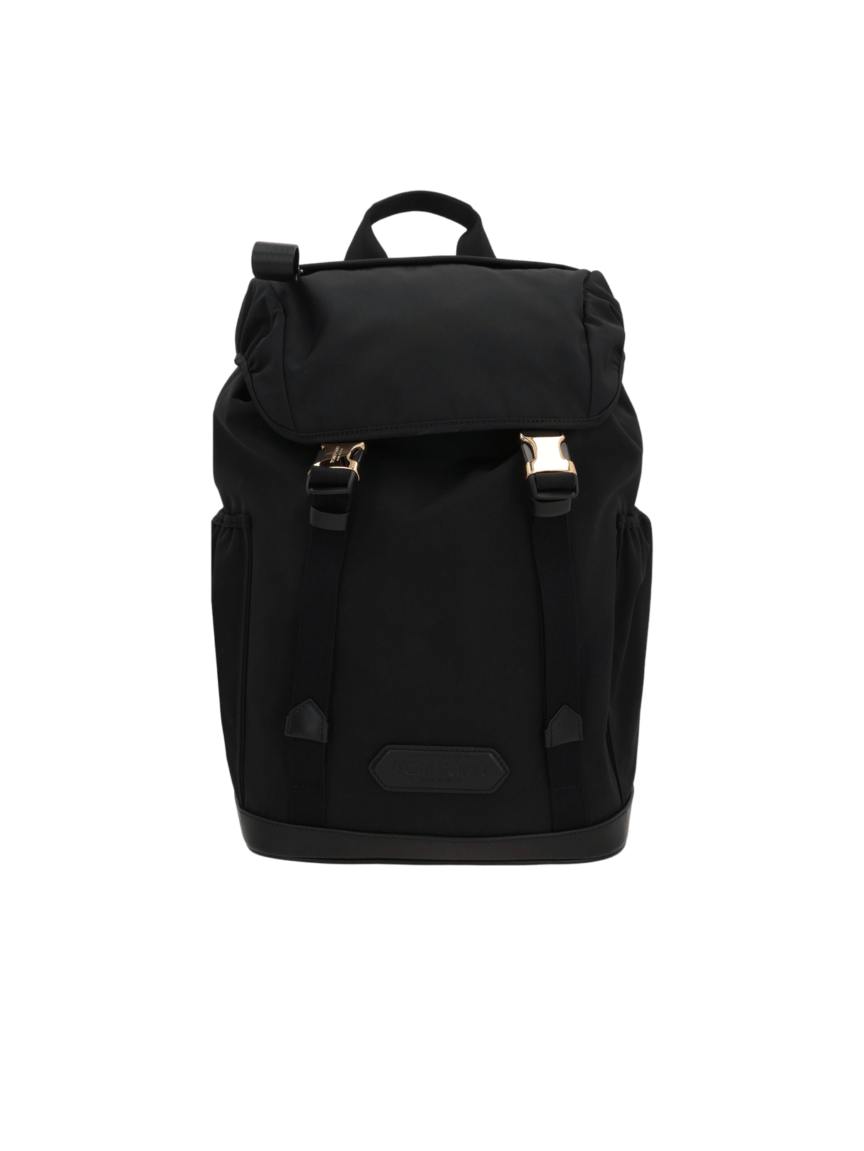 Nylon and Smooth Leather Backpack-TOM FORD-JOHN JULIA