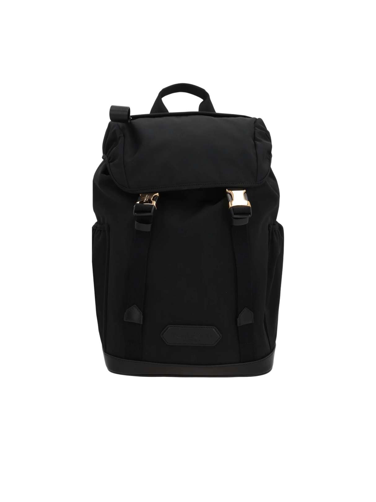 Nylon and Smooth Leather Backpack-TOM FORD-JOHN JULIA