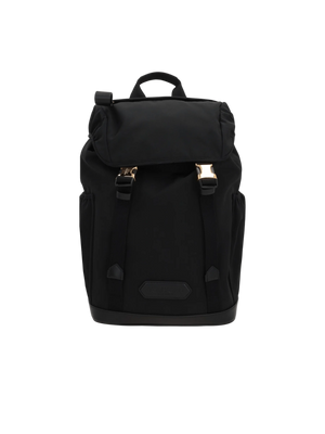 Nylon and Smooth Leather Backpack-TOM FORD-JOHN JULIA