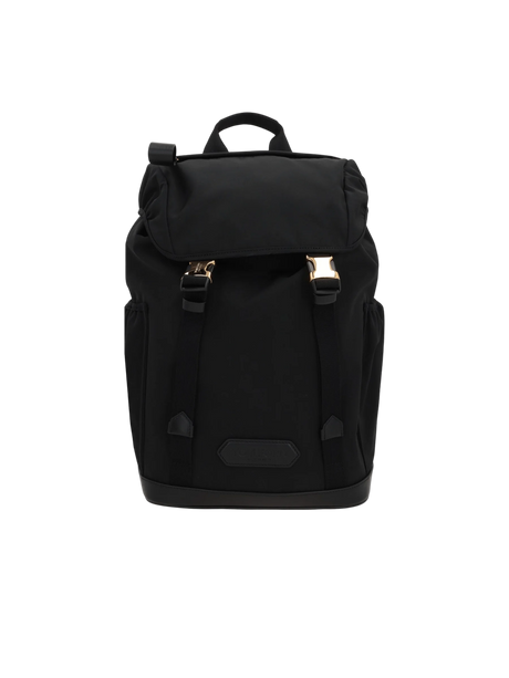 Nylon and Smooth Leather Backpack-TOM FORD-JOHN JULIA