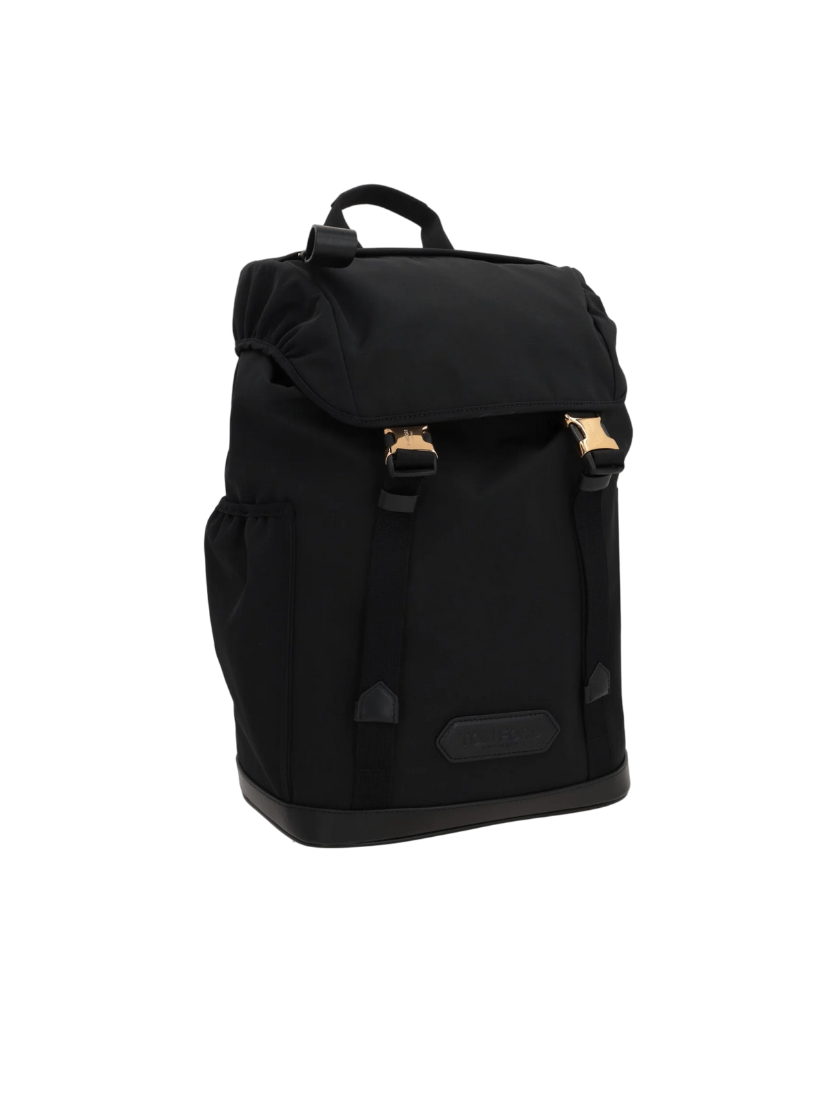 Nylon and Smooth Leather Backpack-TOM FORD-JOHN JULIA