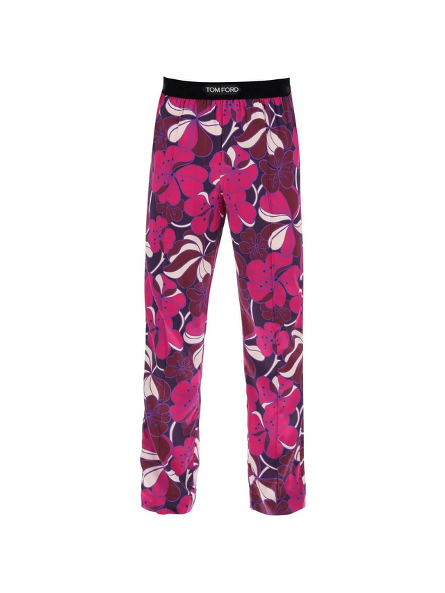 Pajama Pants In Floral Silk TOM FORD JOHN JULIA.