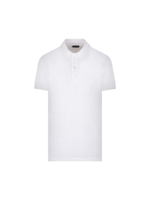 Piquet Polo Shirt-TOM FORD-JOHN JULIA