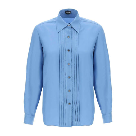 Pleated Front Placket Shirt TOM FORD JOHN JULIA.