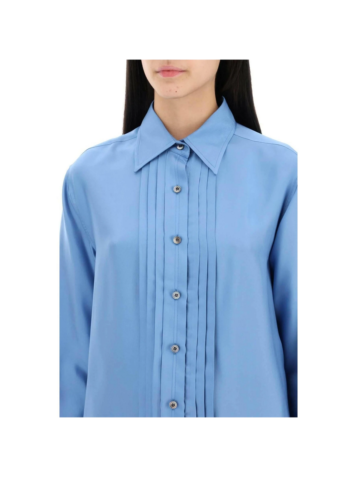 Pleated Front Placket Shirt TOM FORD JOHN JULIA.