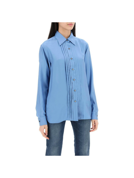 Pleated Front Placket Shirt TOM FORD JOHN JULIA.