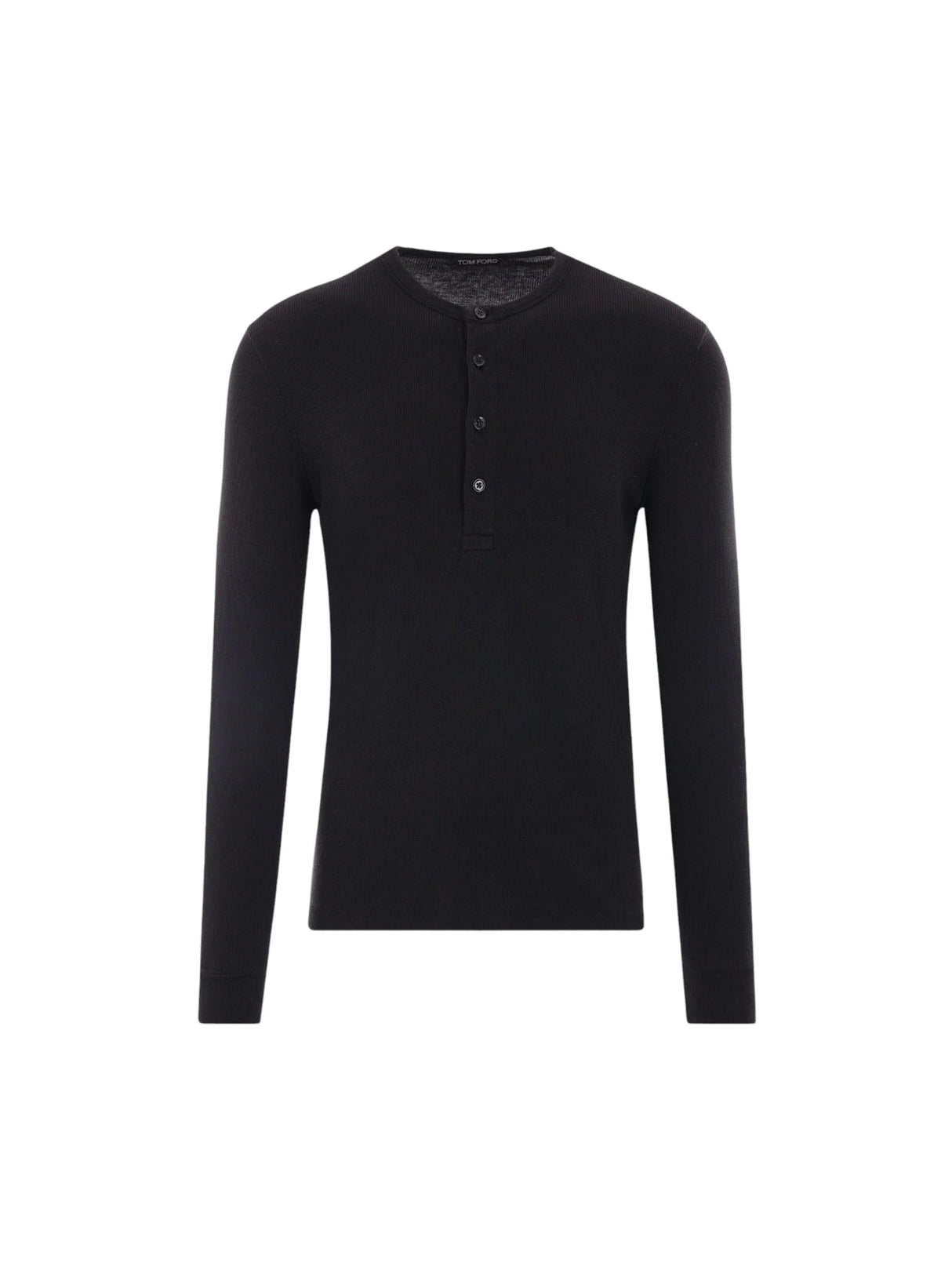 Ribbed Jersey Long-sleeve T-shirt-TOM FORD-JOHN JULIA