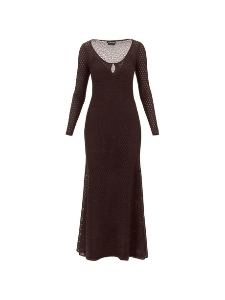 Scoop-Neck Lurex Open-Knit Dress TOM FORD JOHN JULIA.