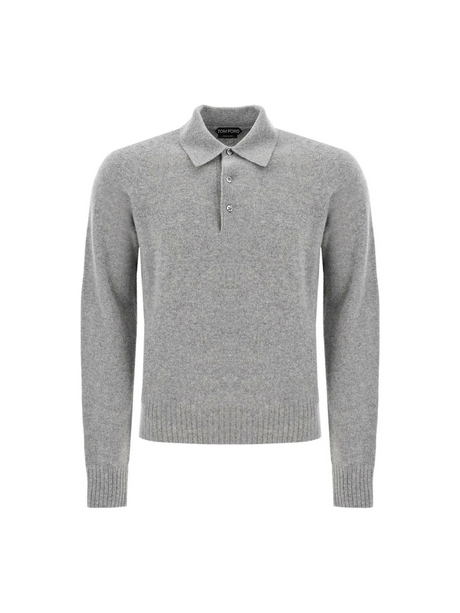 Seamless Cashmere Long-Sleeved Polo.