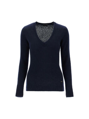 TOM FORD-Seamless Cashmere Silk Knit V-Neck Sweater-JOHN JULIA