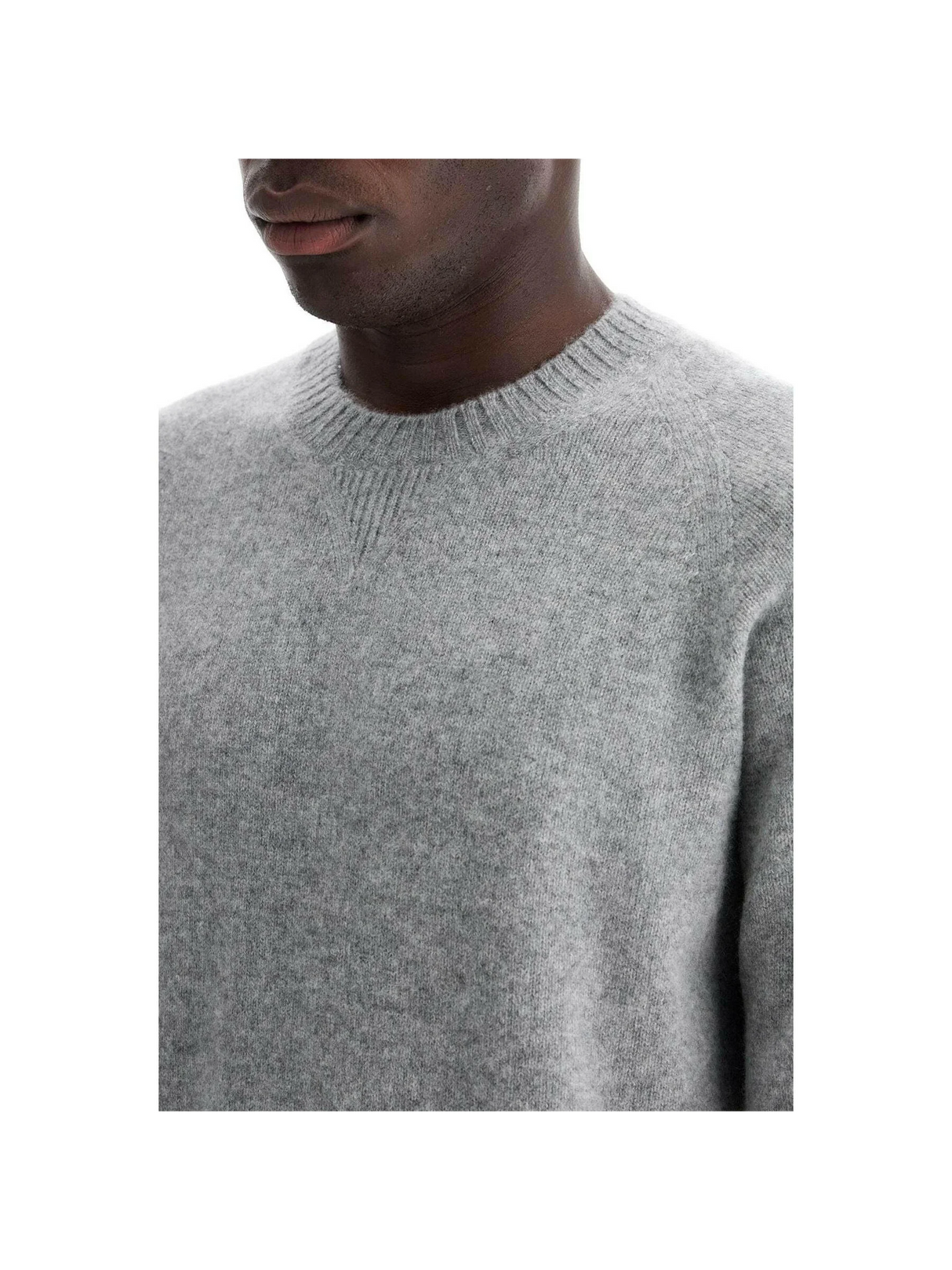 Seamless Cashmere Crewneck Sweater.