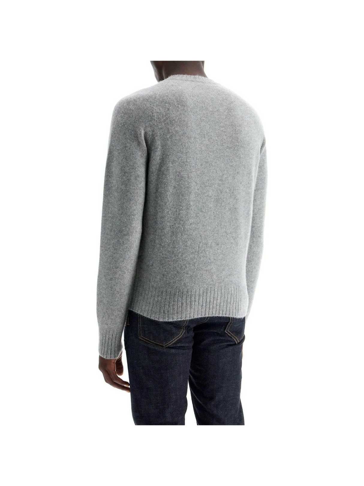 Seamless Cashmere Crewneck Sweater.