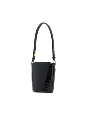 TOM FORD-Small Patent Croc-Embossed Whitney Bucket Bag -JOHN JULIA.