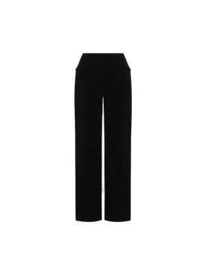 Straight-leg Velvet Trousers-TOM FORD-JOHN JULIA