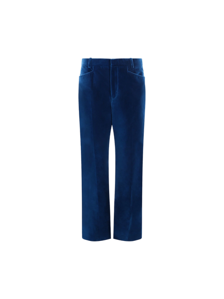 Tailored Velvet Trousers-TOM FORD-JOHN JULIA