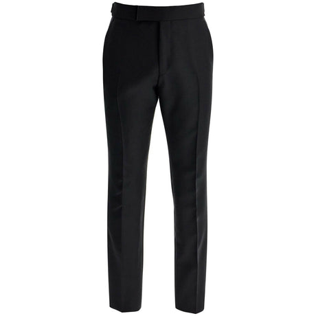 Tailored Wool And Mohair Trousers.