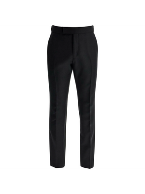 Tailored Wool And Mohair Trousers.