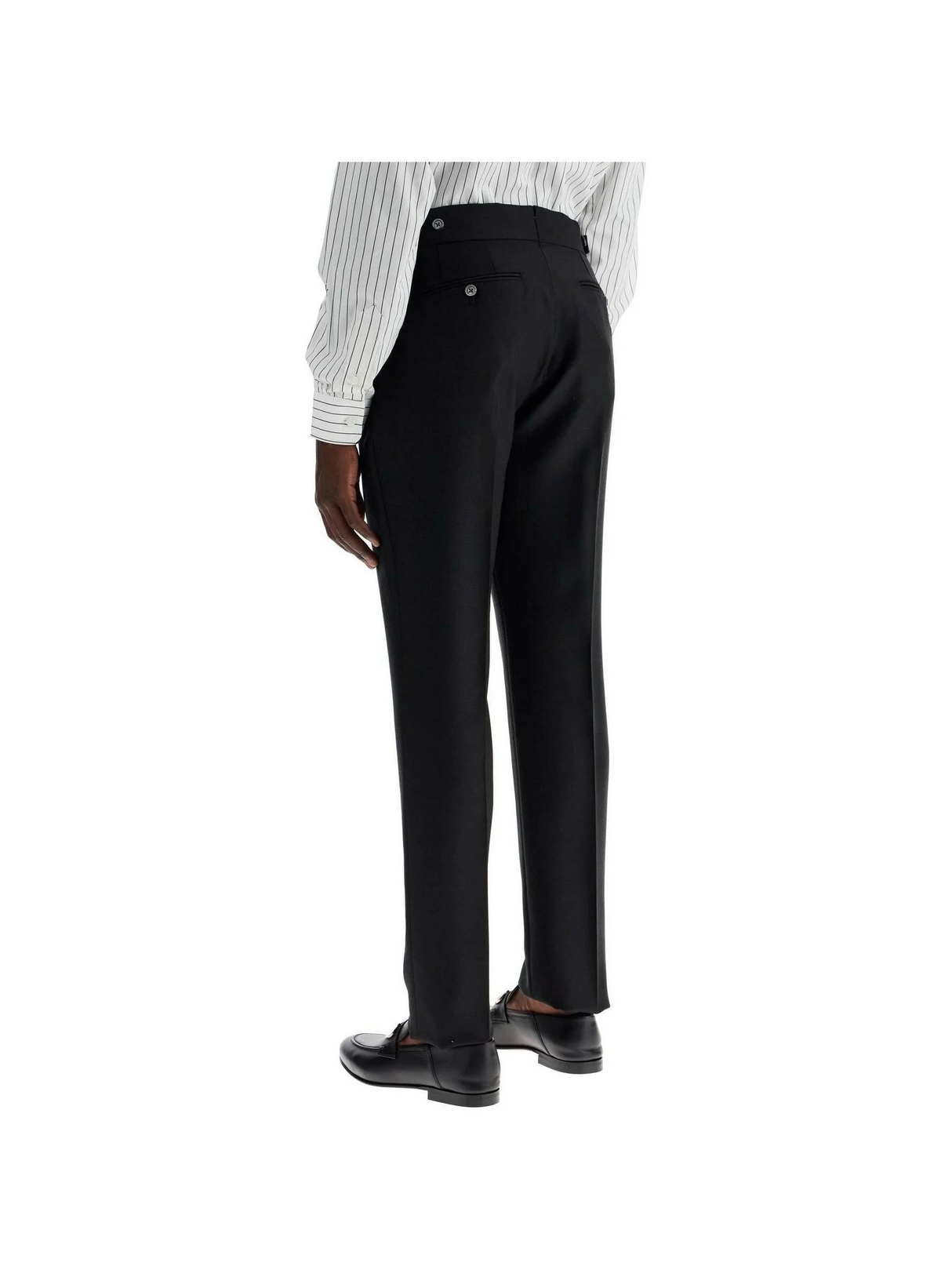 Tailored Wool And Mohair Trousers.