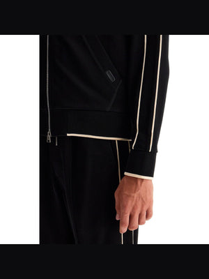 TOM FORD-"V Neck Viscose Zip Up -JOHN JULIA.