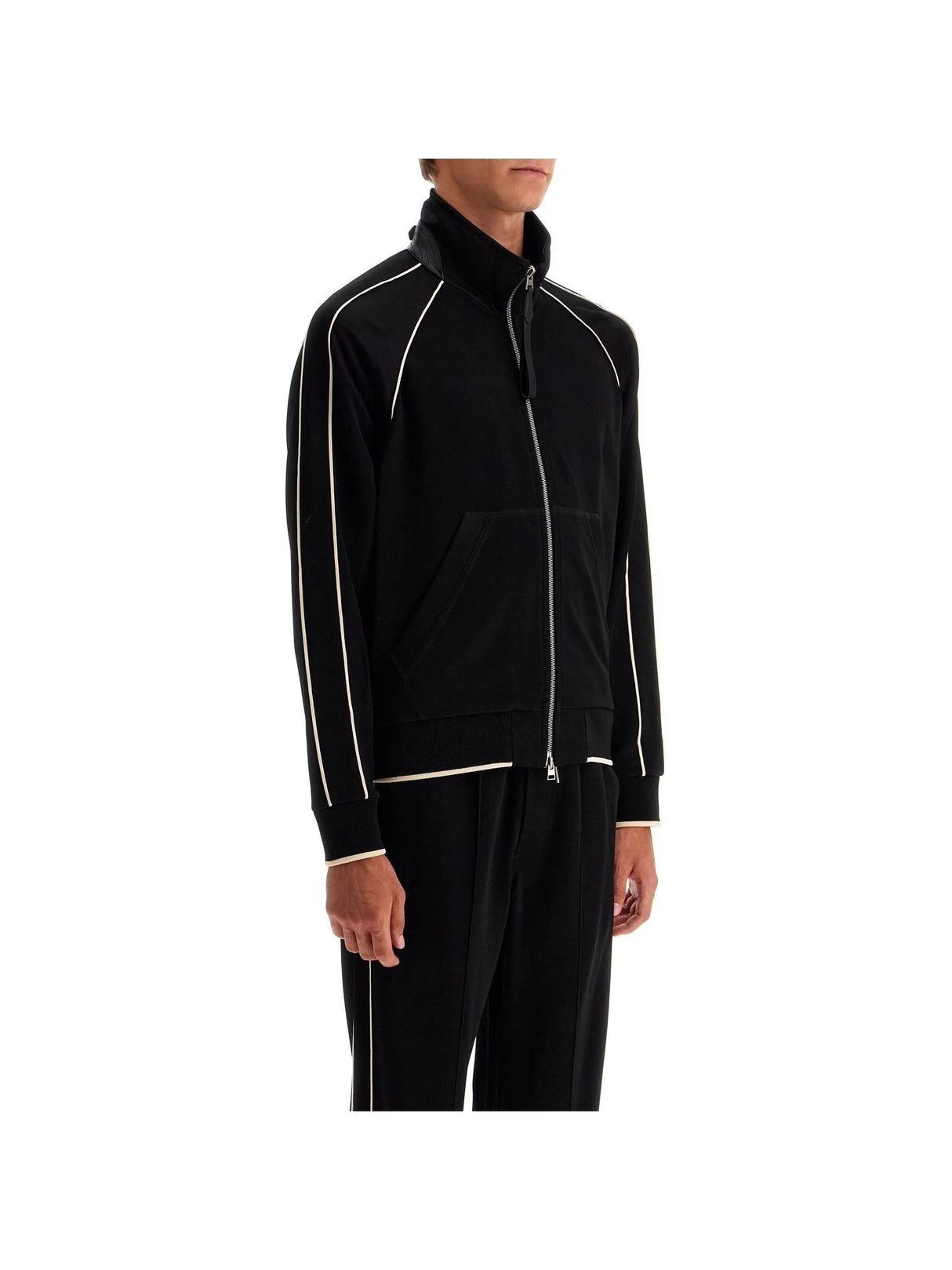 TOM FORD-"V Neck Viscose Zip Up -JOHN JULIA.