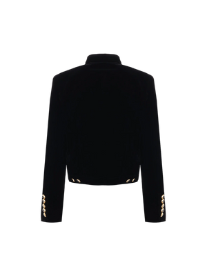 Velvet Cropped Jacket-TOM FORD-JOHN JULIA