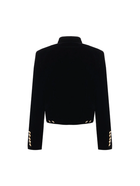 Velvet Cropped Jacket-TOM FORD-JOHN JULIA