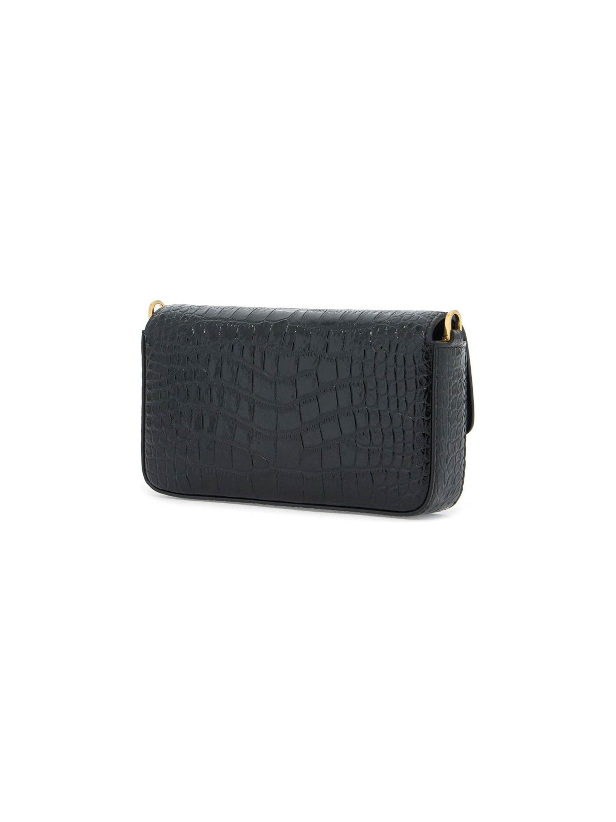 Wallis Croc-Embossed Leather Bag