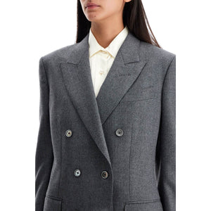 Wallis Double-Breasted Flannel Jacket - Women > Clothing > Jackets and Blazers > Blazers and gilets