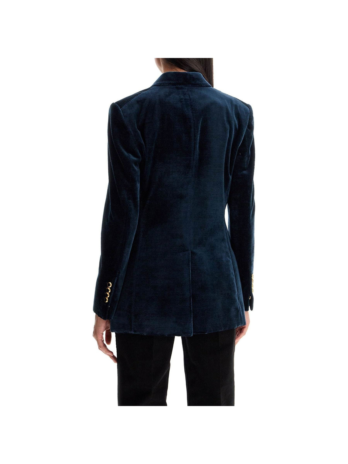 Wallis Velvet Double-Breasted Jacket