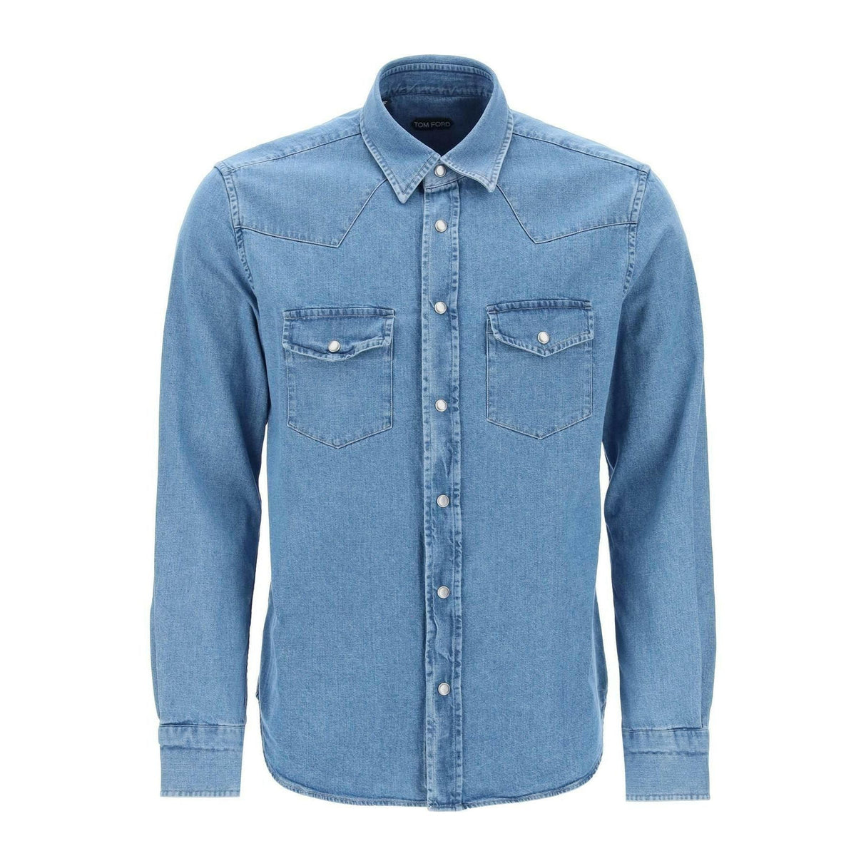 Washed Indigo Denim Western Shirt TOM FORD JOHN JULIA.