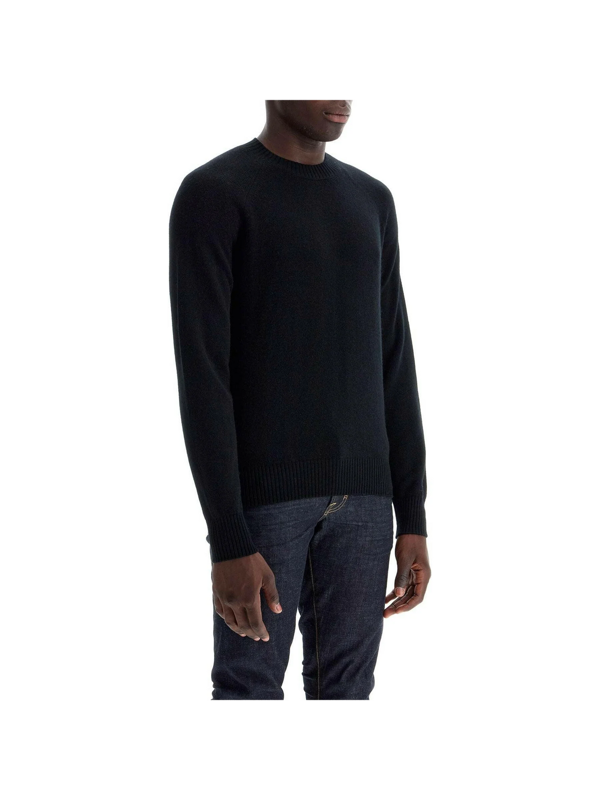 Wool and Cashmere Crewneck Sweater.