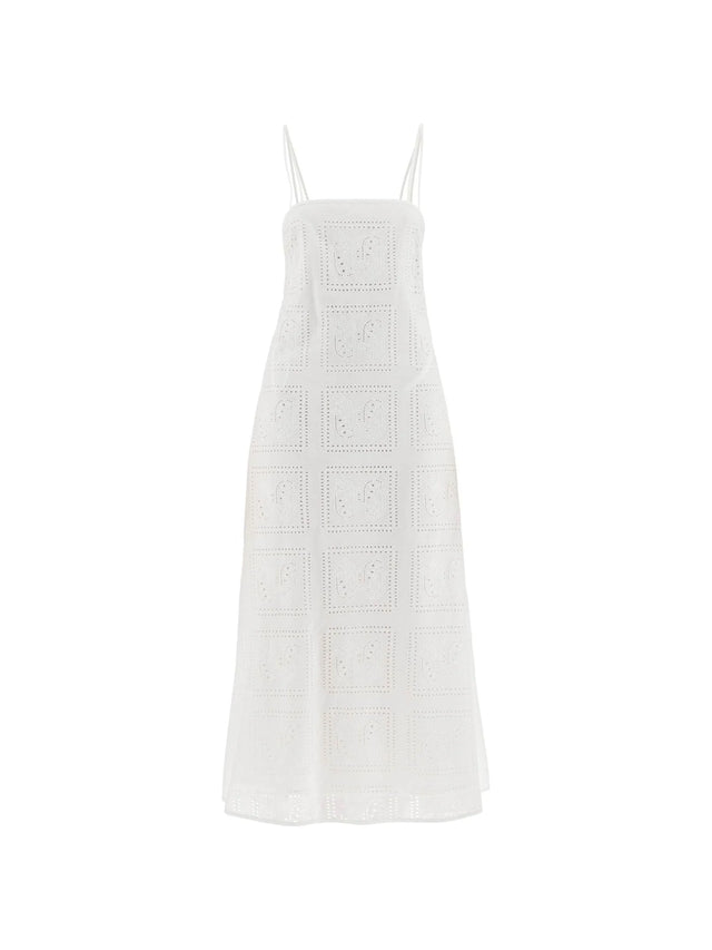 Cotton Lace Midi Dress - Women > Clothing > Dresses > Midi