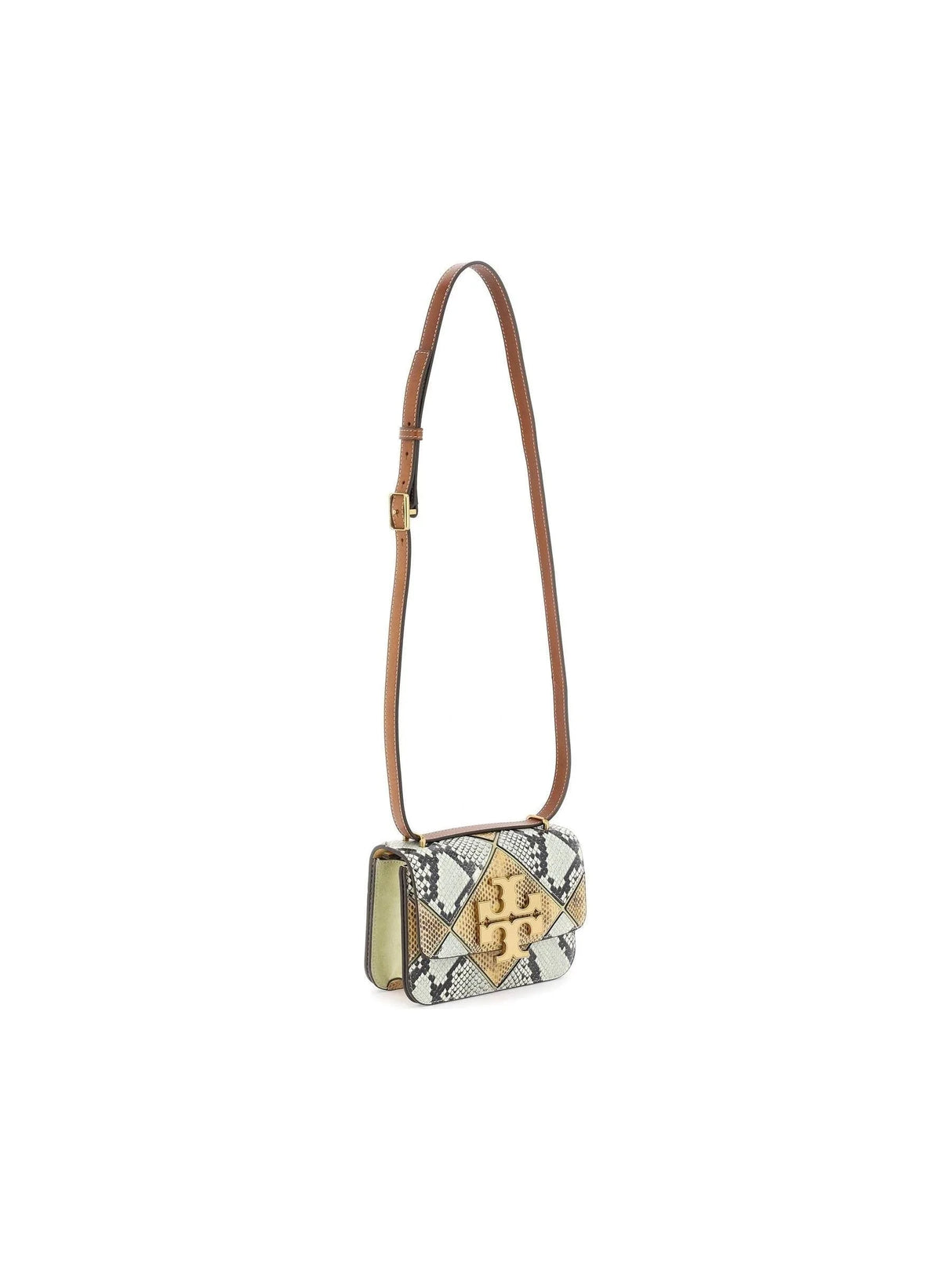 Crocodile-Printed Leather Eleanor Shoulder Bag - OS - Women > Bags > Crossbody and Shoulder bags