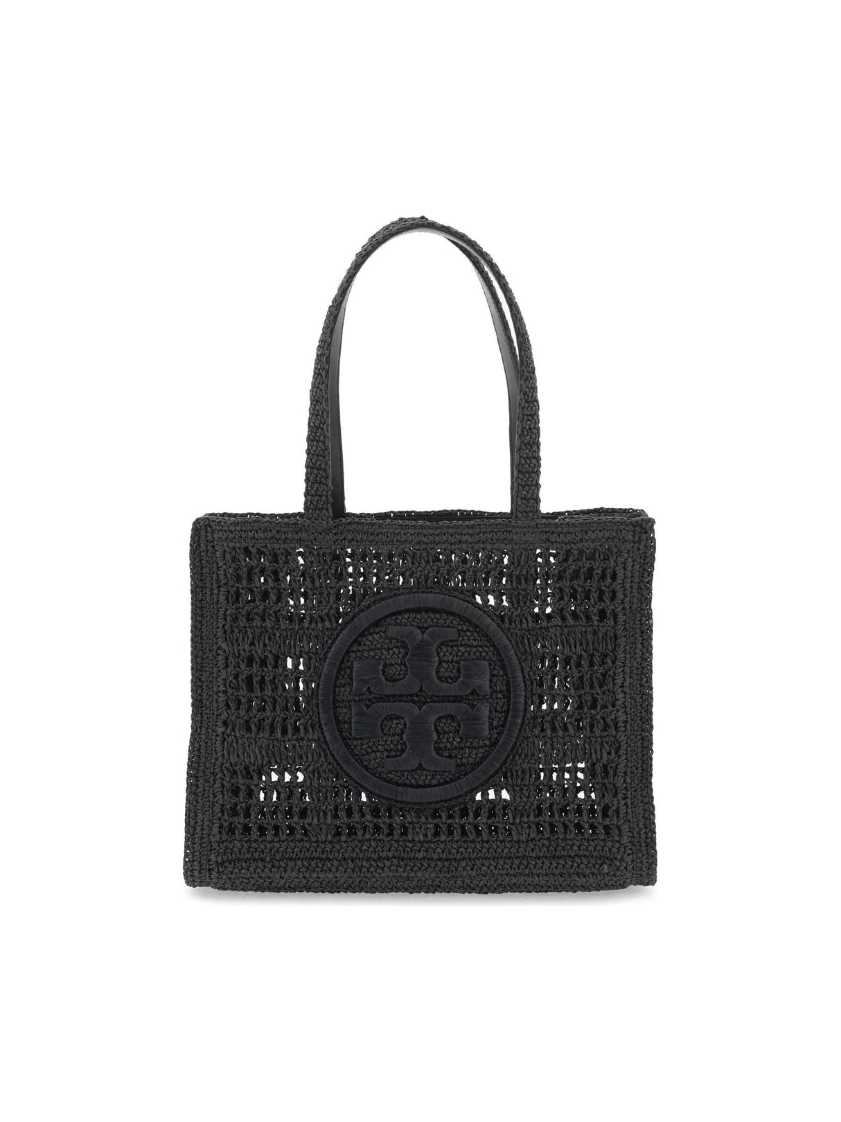 Ella Crochet Raffia Tote Bag