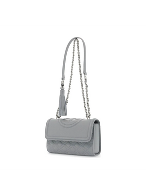 Fleming Small Quilted Shoulder Bag - Silver Hardware