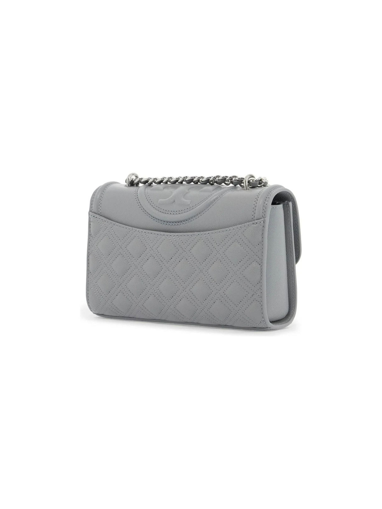 Fleming Small Quilted Shoulder Bag - Silver Hardware