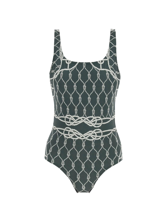 Floreale Knot Print One-Piece Swimsuit - Women > Clothing > Beachwear > One pieces