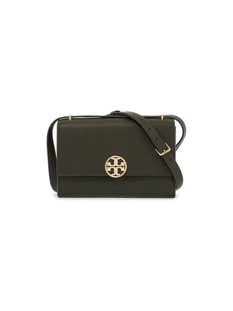 Hammered Leather Shoulder Bag-Tory Burch-JOHN JULIA