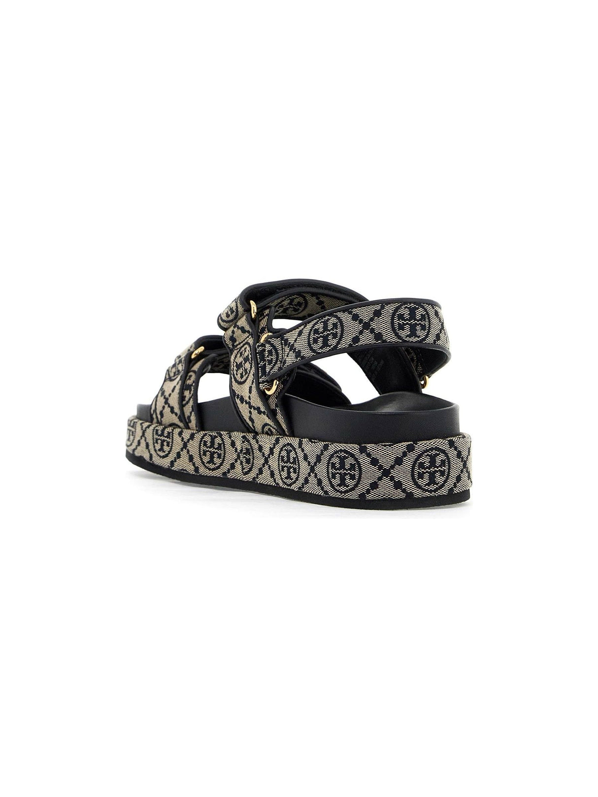 Kira T Monogram Sandals