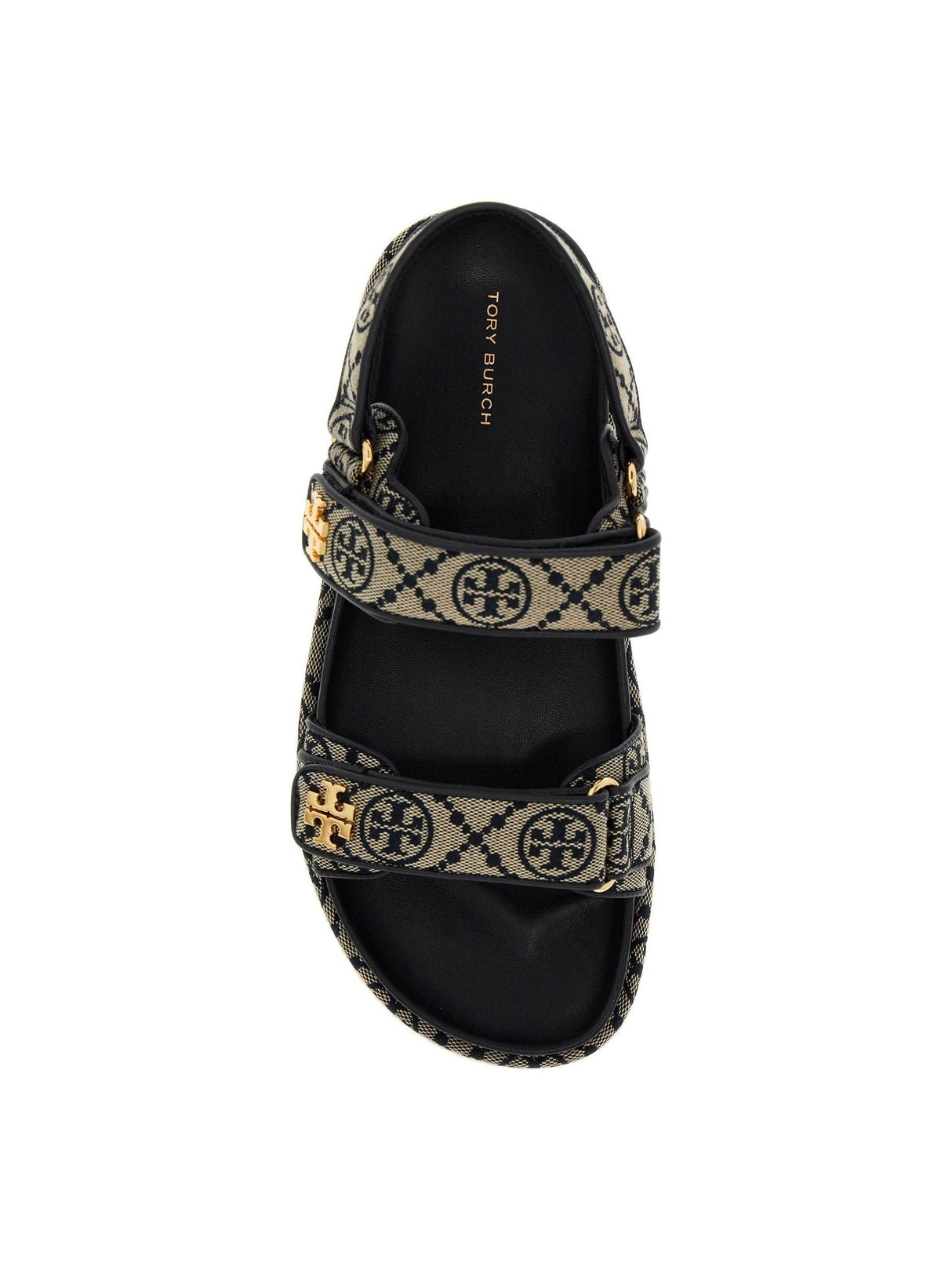 Kira T Monogram Sandals