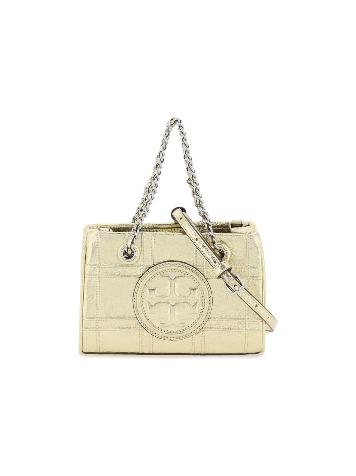 TORY BURCH-Laminated Leather Fleming Mini Bag-JOHN JULIA