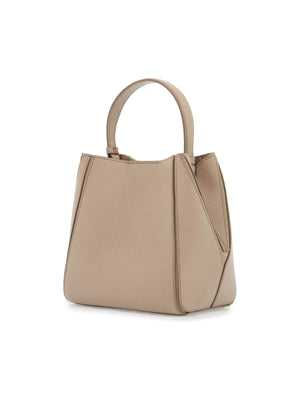 McGraw Grained Leather Bucket Bag