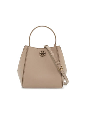 McGraw Grained Leather Bucket Bag