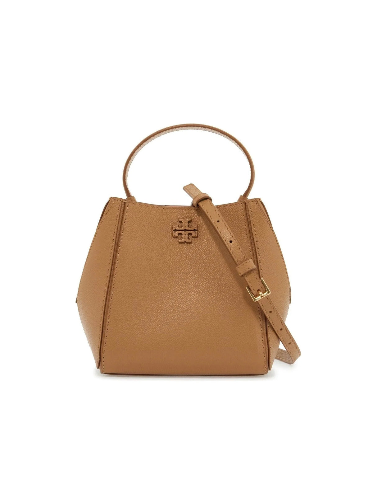 TORY BURCH-McGraw Grained Leather Bucket Bag-JOHN JULIA