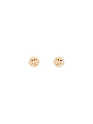 Miller Pavé Stud Earrings-Tory Burch-JOHN JULIA