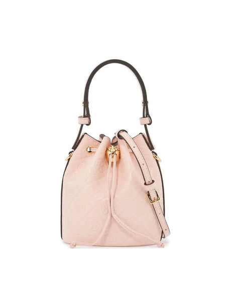 Mini T Monogram Leather Bucket Bag