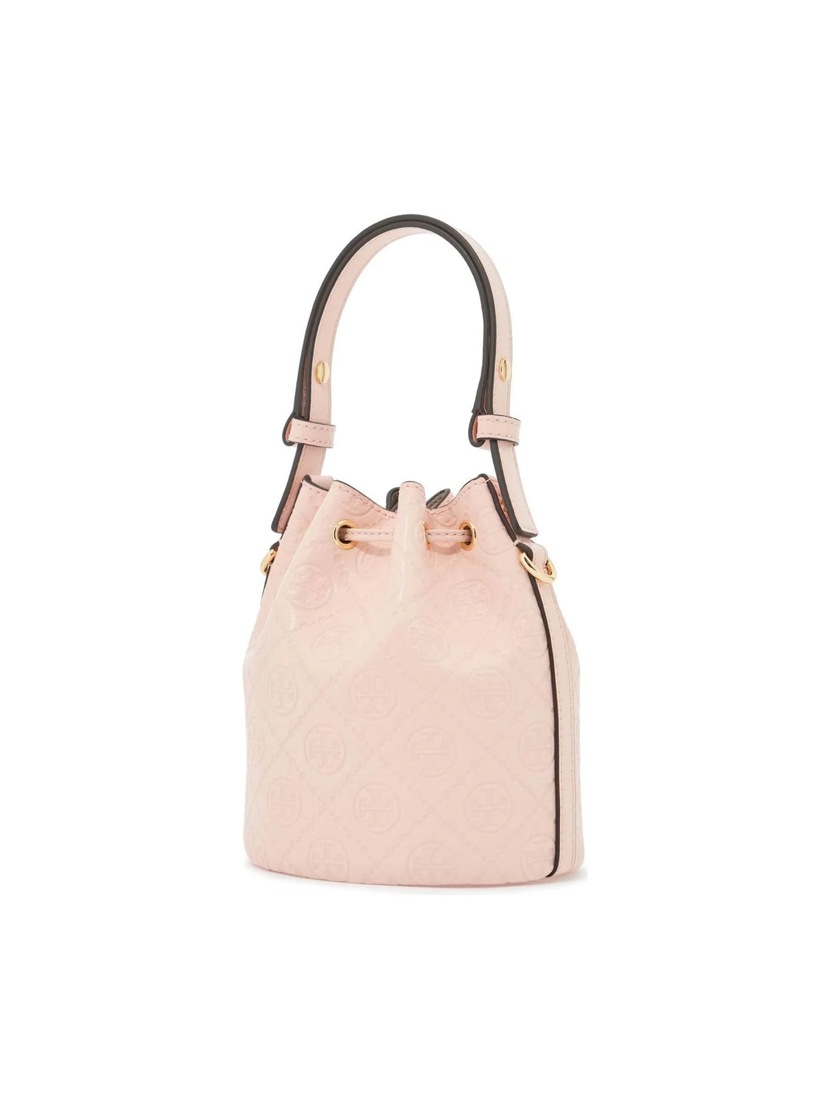 Mini T Monogram Leather Bucket Bag